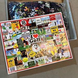 I Love Golf White Mountain Puzzle